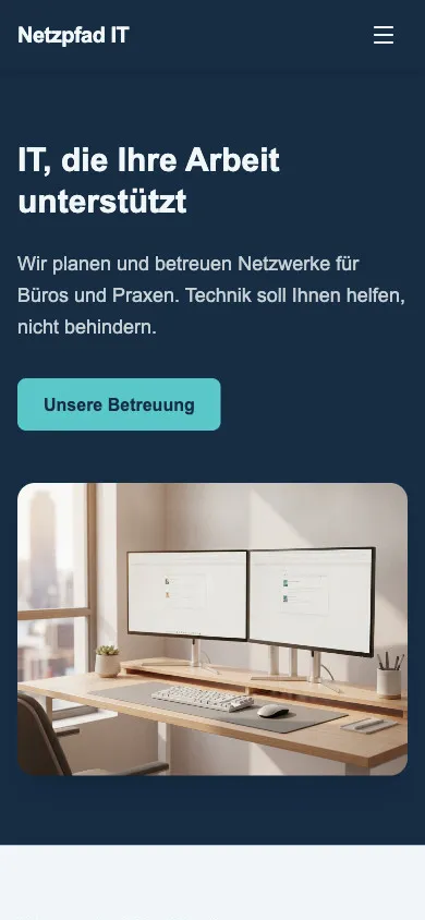 Netzpfad IT auf dem Smartphone